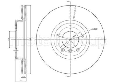 Тормозной диск METELLI 23-0518C