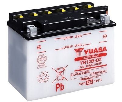 Startera akumulatoru baterija YUASA YB12B-B2
