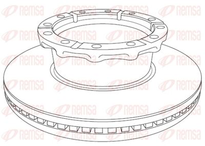 Тормозной диск REMSA NCA1240.20