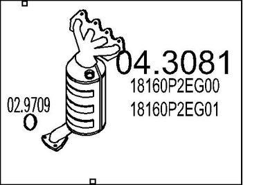 Катализатор MTS 04.3081