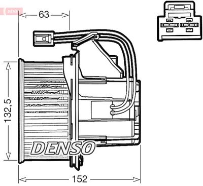 Вентилятор салона DENSO DEA17018
