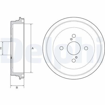 Тормозной барабан DELPHI BF547