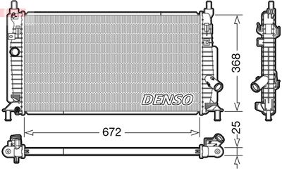Radiators, Motora dzesēšanas sistēma DENSO DRM44034