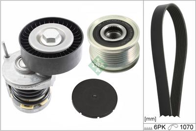 Ķīļrievu siksnu komplekts Schaeffler INA 529 0475 21