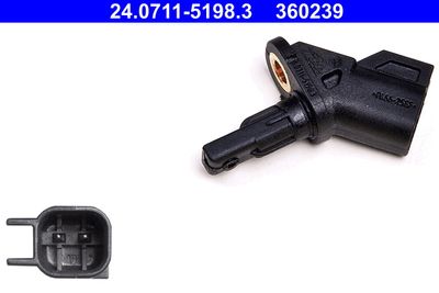 Датчик, частота вращения колеса ATE 24.0711-5198.3