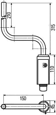Кронштейн, наружное зеркало HELLA 8HG 561 107-001