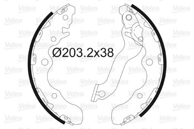 Bremžu loku komplekts VALEO 564161