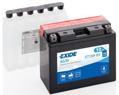 Startera akumulatoru baterija EXIDE ET12B-BS