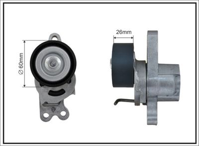 Натяжная планка, поликлиновой ремень CAFFARO 100394SP