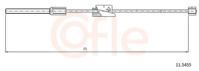 Тросик, cтояночный тормоз COFLE 11.5455