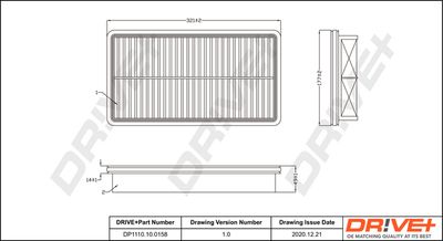 Воздушный фильтр Dr!ve+ DP1110.10.0158