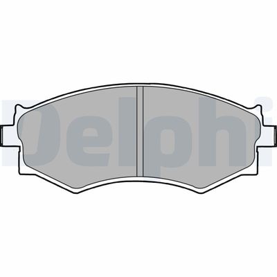 Комплект тормозных колодок, дисковый тормоз DELPHI LP1228