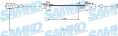 Тросик газа SAMKO C0161A
