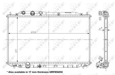 Radiators, Motora dzesēšanas sistēma NRF 56049