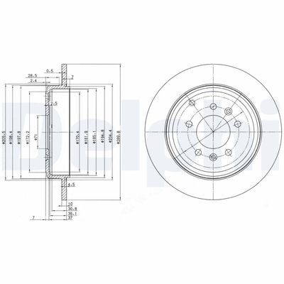 Bremžu diski DELPHI BG3684