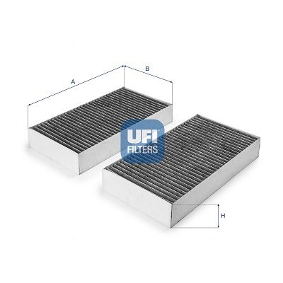 Фильтр, воздух во внутренном пространстве UFI 54.394.00