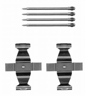 Комплектующие, колодки дискового тормоза HELLA 8DZ 355 204-301
