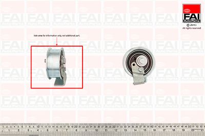 Spriegotājrullītis, Gāzu sadales mehānisma piedziņas siksna FAI AutoParts T9365