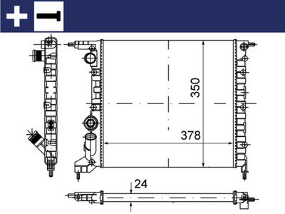 Radiators, Motora dzesēšanas sistēma MAHLE CR 615 000S
