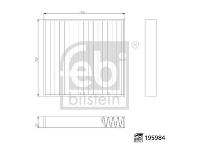 Filtrs, Salona telpas gaiss FEBI BILSTEIN 195984