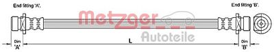 Тормозной шланг METZGER 4110183