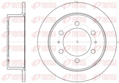 Bremžu diski REMSA 6784.00