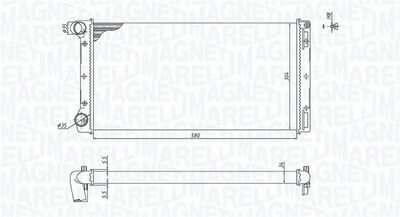 Radiators, Motora dzesēšanas sistēma MAGNETI MARELLI 350213168000