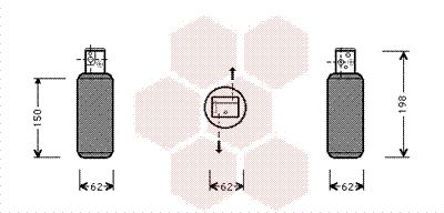 Осушитель, кондиционер VAN WEZEL 4700D044