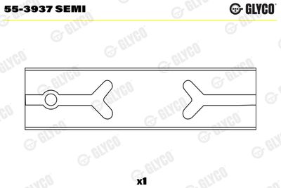 Втулка подшипника, шатун GLYCO 55-3937 SEMI