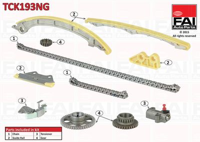 Комплект цели привода распредвала FAI AUTOPARTS TCK193NG