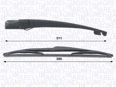 Комплект рычагов стеклоочистителя, система очистки стекол MAGNETI MARELLI 000723180442