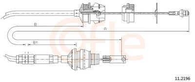 Трос, управление сцеплением COFLE 92.11.2196
