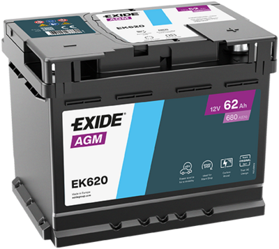 Стартерная аккумуляторная батарея EXIDE EK620