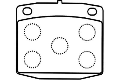 Bremžu uzliku kompl., Disku bremzes KAVO PARTS KBP-6609