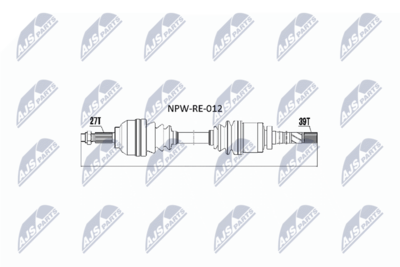 Приводной вал NTY NPW-RE-012