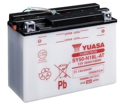 Startera akumulatoru baterija YUASA SY50-N18L-AT