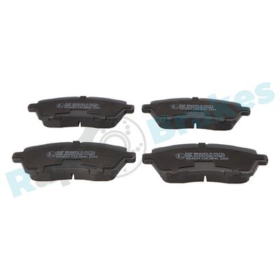 Bremžu uzliku kompl., Disku bremzes RAP BRAKES R-P0751