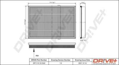 Воздушный фильтр Dr!ve+ DP1110.10.0342