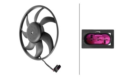 Вентилятор, охлаждение двигателя HELLA 8EW 366 420-231