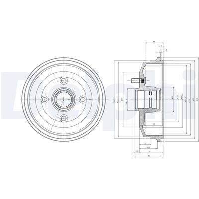 Тормозной барабан DELPHI BF468