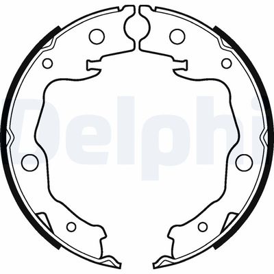 Bremžu loku kompl., Stāvbremze DELPHI LS2116
