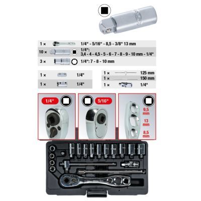 KS TOOLS 1300300 Muciņatslēgu komplekts