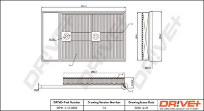Воздушный фильтр Dr!ve+ DP1110.10.0659