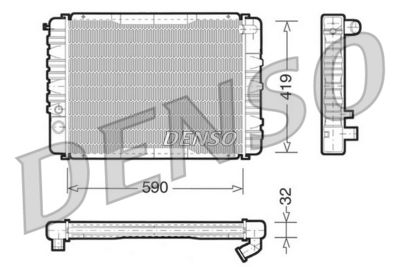 Radiators, Motora dzesēšanas sistēma DENSO DRM33035