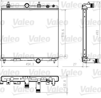 Radiators, Motora dzesēšanas sistēma VALEO 735618