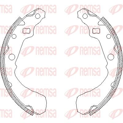 Тормозные колодки REMSA 4381.01