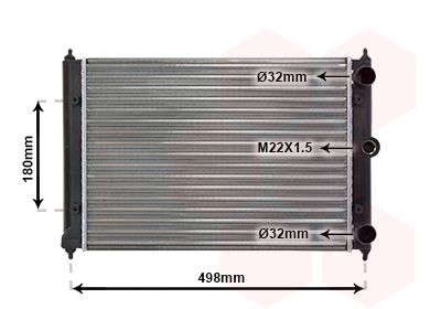 Radiators, Motora dzesēšanas sistēma VAN WEZEL 58002092