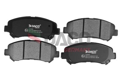 Комплект тормозных колодок, дисковый тормоз DACO 322606