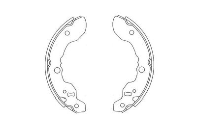 Bremžu loku komplekts KAVO PARTS KBS-8930
