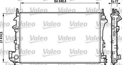Radiators, Motora dzesēšanas sistēma VALEO 732876